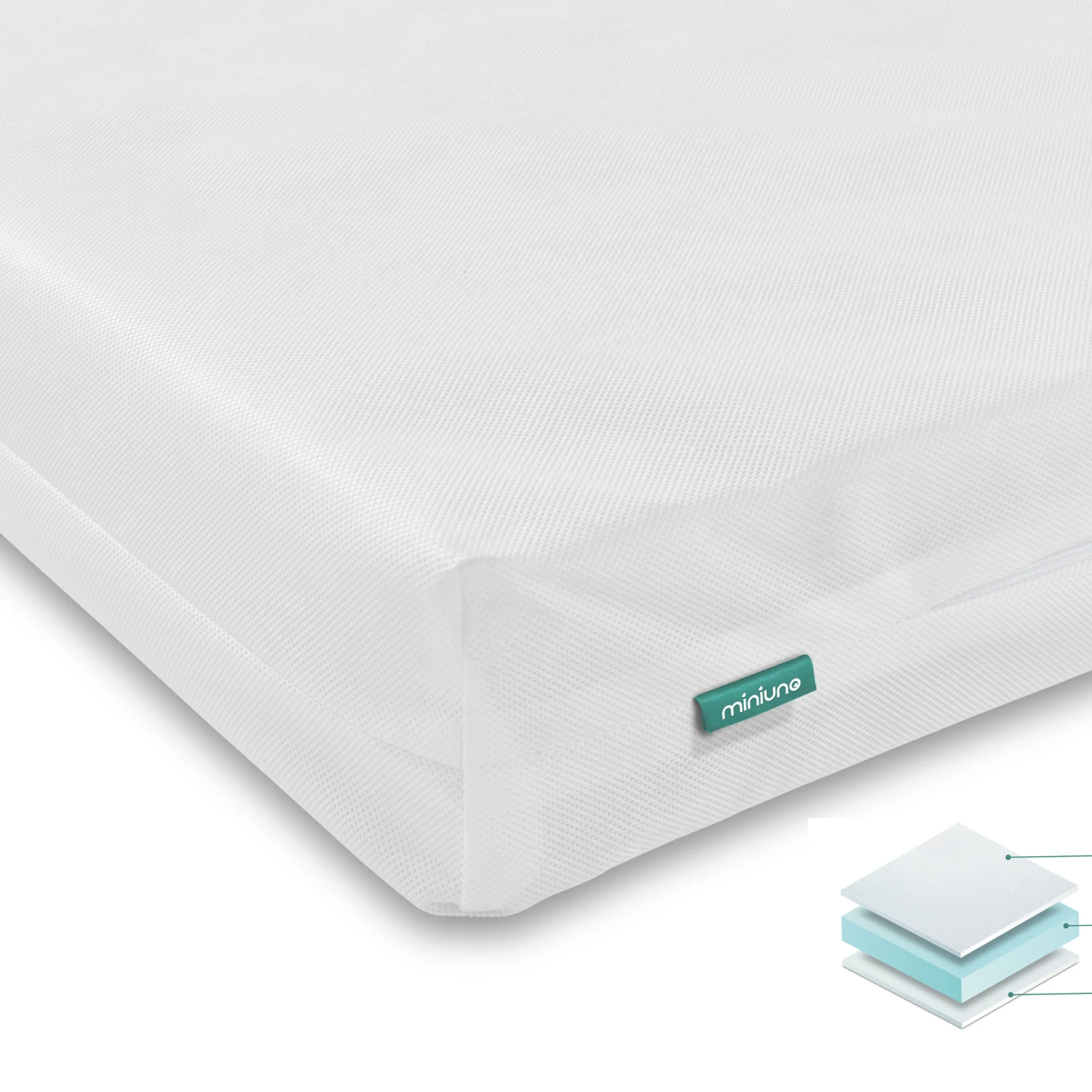 Puggle Henbury Cot Bed 6 Piece Nursery Furniture Set With Mini Uno Essential Spring - Classic White 7 Puggle Henbury Cot Bed 6 Piece Nursery Furniture Set With Mini Uno Essential Spring - Classic White - Image 5