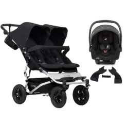 Mountain Buggy Duet V3 (i-Snug 2) Travel System - Black