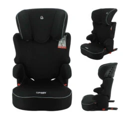 Puggle Elson Safety Plus ISOFIX Group 2/3 Car Seat- Storm Black