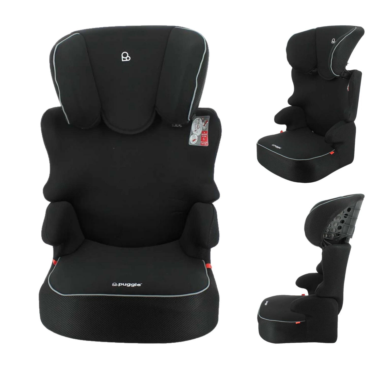 Puggle Ruxton Comfort Plus Group 23 Car Seat - Storm Black 3 Puggle Ruxton Comfort Plus Group 23 Car Seat - Storm Black