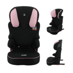 Puggle Elson Safety Plus ISOFIX Group 2/3 Car Seat- Blush Pink