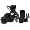 ICandy Orange 3 Complete 14 Piece Travel System Bundle With I-Gemm 3 Car Seat & ISOFIX Base - Black Edition
