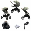 Joie Aeria (i-Level Recline) Travel System With Encore ISOFIX Base - Pine -Best Baby Sale Store Pine Hero2