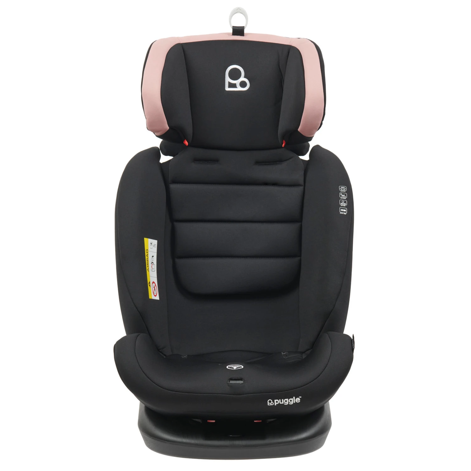 Puggle Lockton 360° Rotate Luxe Group 0+1/2/3 Car Seat - Blush Pink (2 Pack) 5 Puggle Lockton 360° Rotate Luxe Group 0+1/2/3 Car Seat - Blush Pink (2 Pack) - Image 4