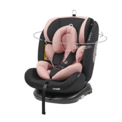 Puggle Lockton 360° Rotate Luxe Group 0+1/2/3 Car Seat - Blush Pink -Best Baby Sale Store PuggleLockton360Pink4withspin
