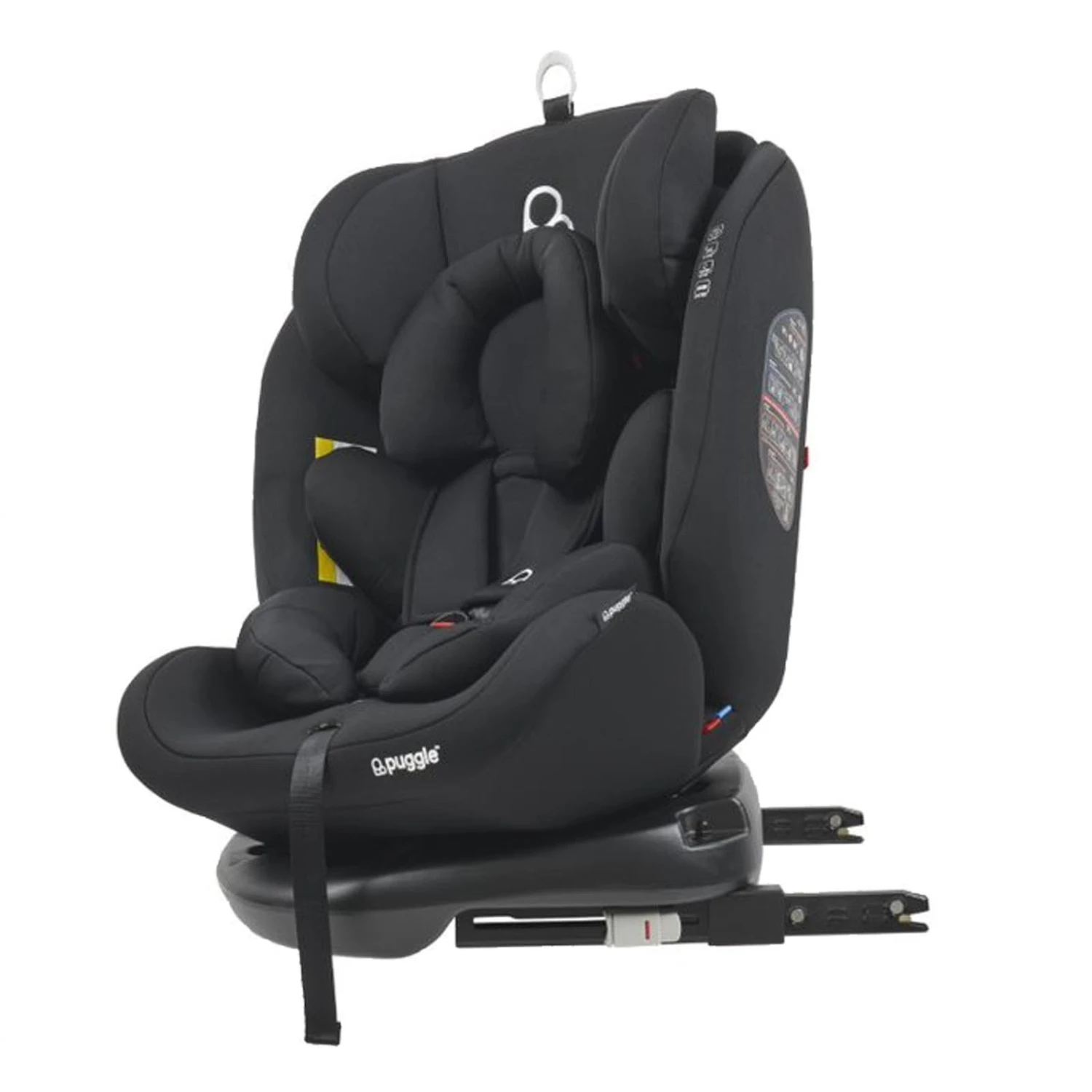 Puggle Lockton 360° Rotate Luxe Group 0+1/2/3 Car Seat - Storm Black 9 Puggle Lockton 360° Rotate Luxe Group 0+1/2/3 Car Seat - Storm Black - Image 7