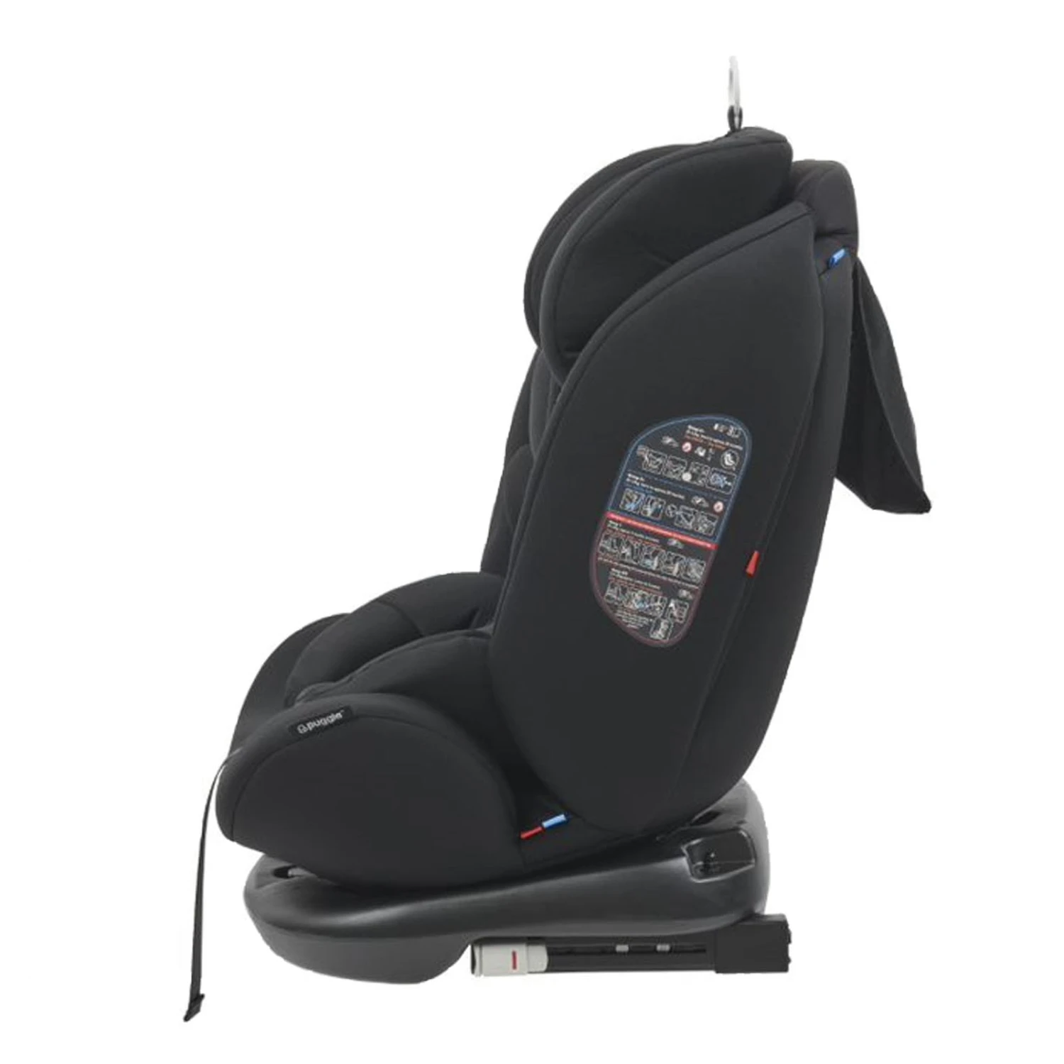 Puggle Lockton 360° Rotate Luxe Group 0+1/2/3 Car Seat - Storm Black 10 Puggle Lockton 360° Rotate Luxe Group 0+1/2/3 Car Seat - Storm Black - Image 8