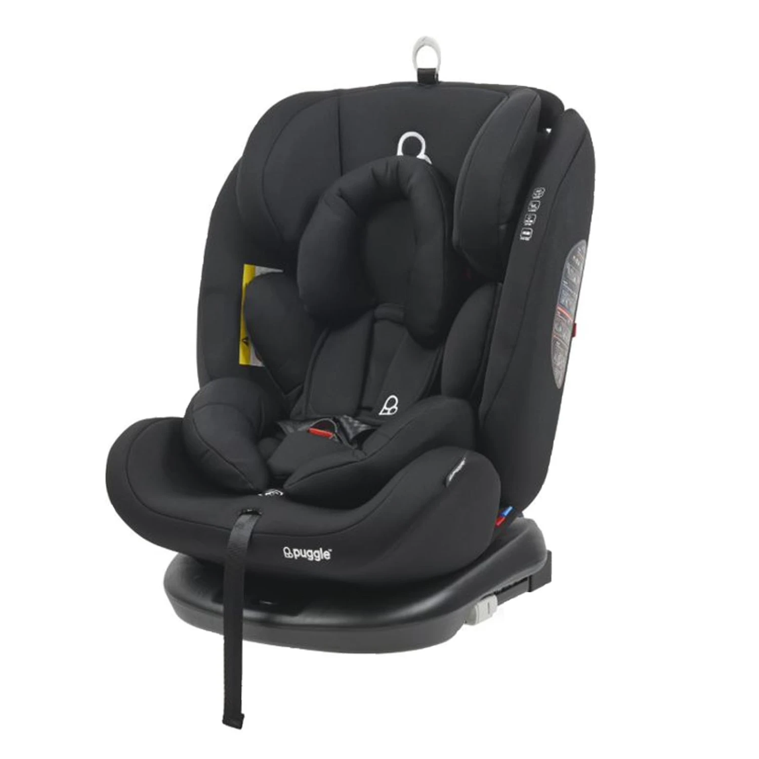 Puggle Lockton 360° Rotate Luxe Group 0+1/2/3 Car Seat - Storm Black 6 Puggle Lockton 360° Rotate Luxe Group 0+1/2/3 Car Seat - Storm Black - Image 4