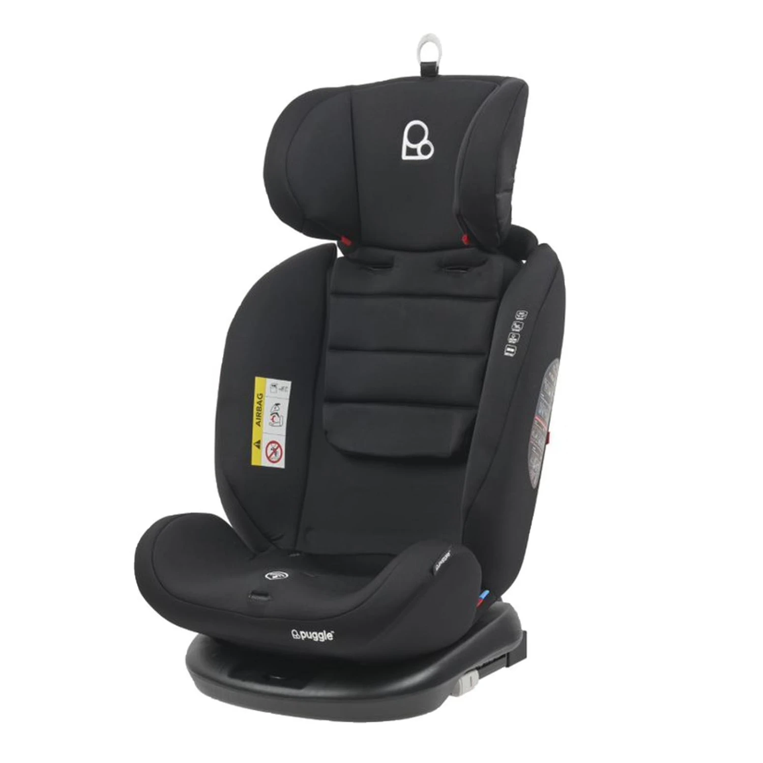Puggle Lockton 360° Rotate Luxe Group 0+1/2/3 Car Seat - Storm Black 8 Puggle Lockton 360° Rotate Luxe Group 0+1/2/3 Car Seat - Storm Black - Image 6