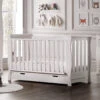 Puggle Prestbury Imperial Luxe Sleigh Cot Bed & Drawer - White -Best Baby Sale Store PuggleSlattedLuxeSleighCotBedwithDrawer