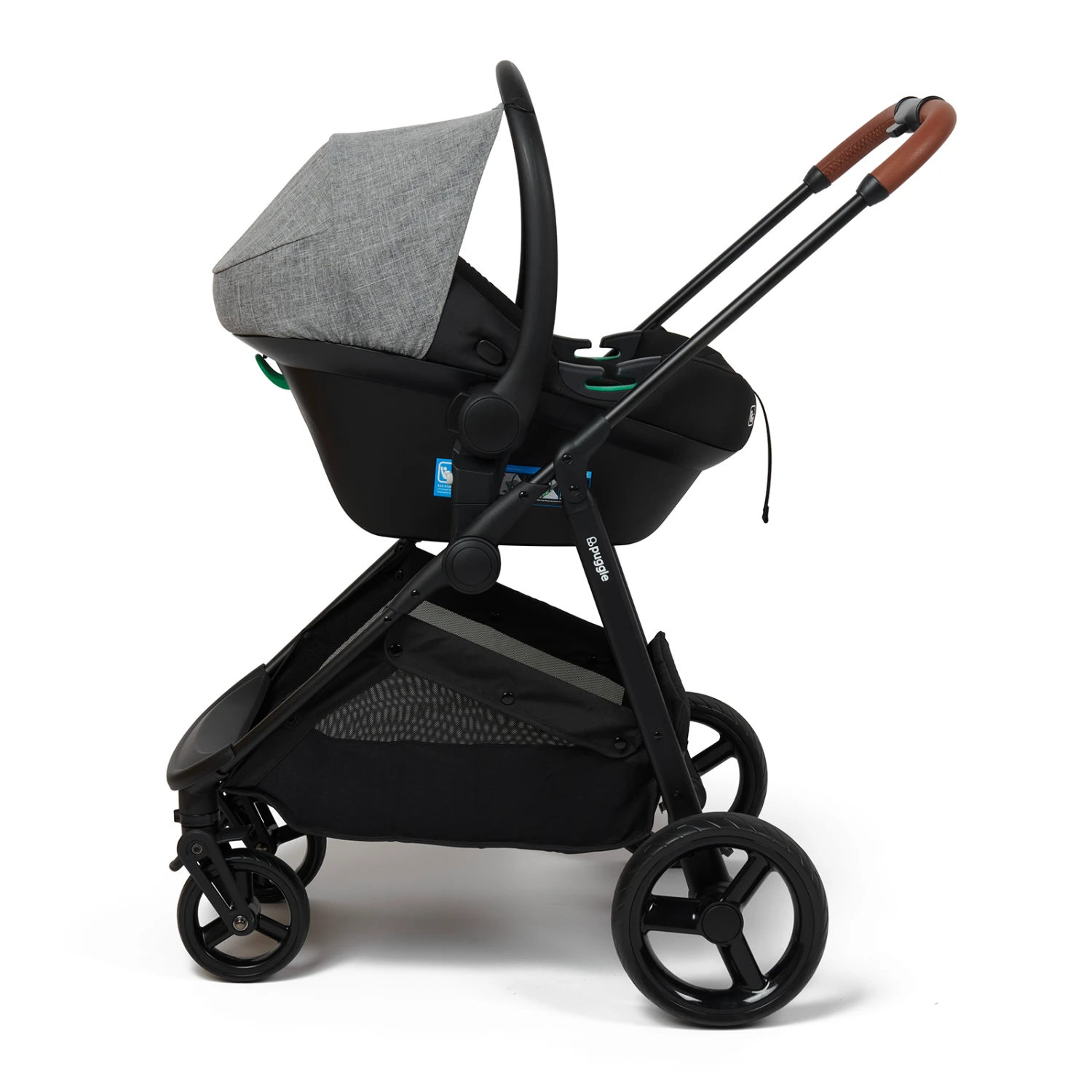 Puggle Monaco XT 2in1 I-Size Travel System With ISOFIX Base - Graphite Grey 6 Puggle Monaco XT 2in1 I-Size Travel System With ISOFIX Base - Graphite Grey - Image 4