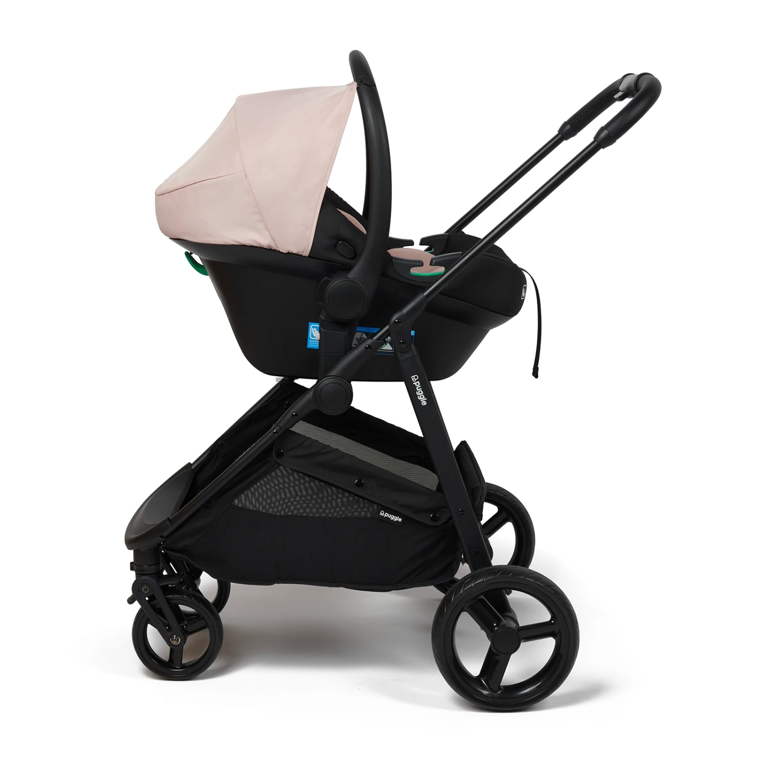 Puggle Monaco XT 2in1 I-Size Travel System - Blush Pink 6 Puggle Monaco XT 2in1 I-Size Travel System - Blush Pink - Image 4