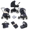 Mee-go Pure Pushchair With Carrycot & Accessories - True Blue -Best Baby Sale Store Pure Blue