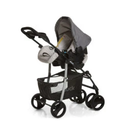 Hauck Shopper SLX Trio Set Travel System With Footmuff, Changing Bag & Raincover- Stone / Grey -Best Baby Sale Store ShopperSLXTrioSet5