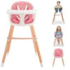 Kinderkraft Sienna 2in1 Highchair - Pink -Best Baby Sale Store Sienna 0