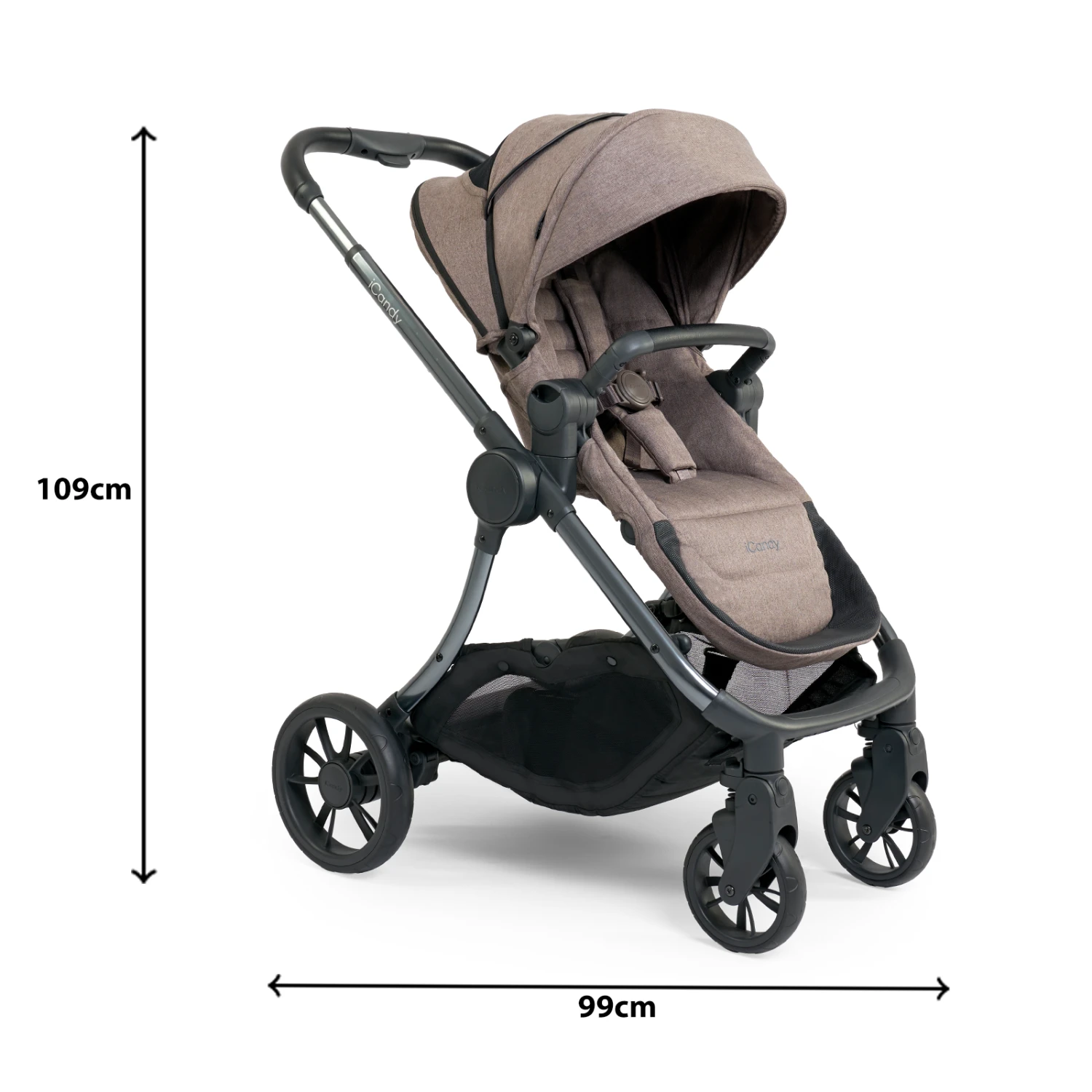 ICandy Lime Lifestyle (Cloud Z2) Travel System Summer Bundle With ISOFIX Base - Taupe 4 ICandy Lime Lifestyle (Cloud Z2) Travel System Summer Bundle With ISOFIX Base - Taupe - Image 2