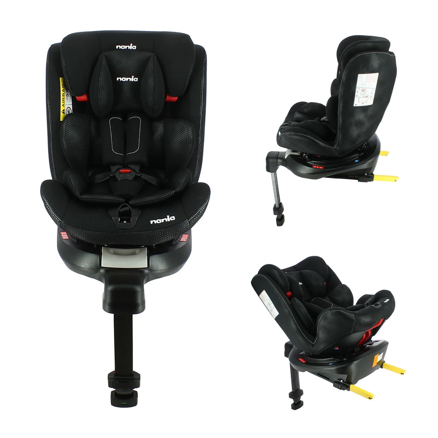 Nania Ranger Group 0+/1/2/3 360 Rotate ISOFIX Car Seat - Black 3 Nania Ranger Group 0+/1/2/3 360 Rotate ISOFIX Car Seat - Black