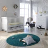 Puggle Alderley Sleigh Cot Bed 4 Piece Nursery Furniture Set With Drawer - Classic White -Best Baby Sale Store Untitled 7