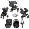 Joie Litetrax 4 Wheel (i-Snug 2 & I-Venture) Travel System & ISOFIX Base - Coal