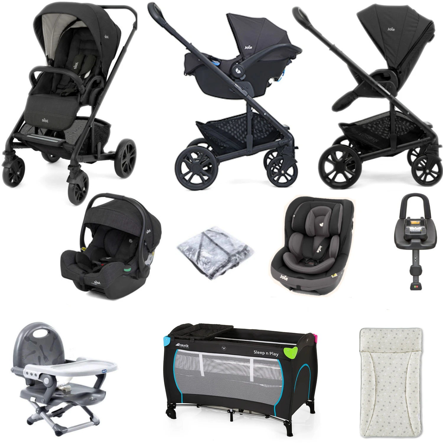 Joie Chrome (i-Gemm 3 & I-Venture) Everything You Need Travel System Bundle With ISOFIX Base - Shale 3 Joie Chrome (i-Gemm 3 & I-Venture) Everything You Need Travel System Bundle With ISOFIX Base - Shale