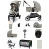 Mamas & Papas Flip XT2 12pc Essentials (i-Snug 2 Car Seat) Everything You Need Travel System Bundle With Carrycot & ISOFIX Base - Sage Green -Best Baby Sale Store VP47993