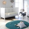 Puggle Henbury Cot Bed With Mini Uno Eco Fibre Cot Bed Mattress - Classic White -Best Baby Sale Store VP48252mainimage