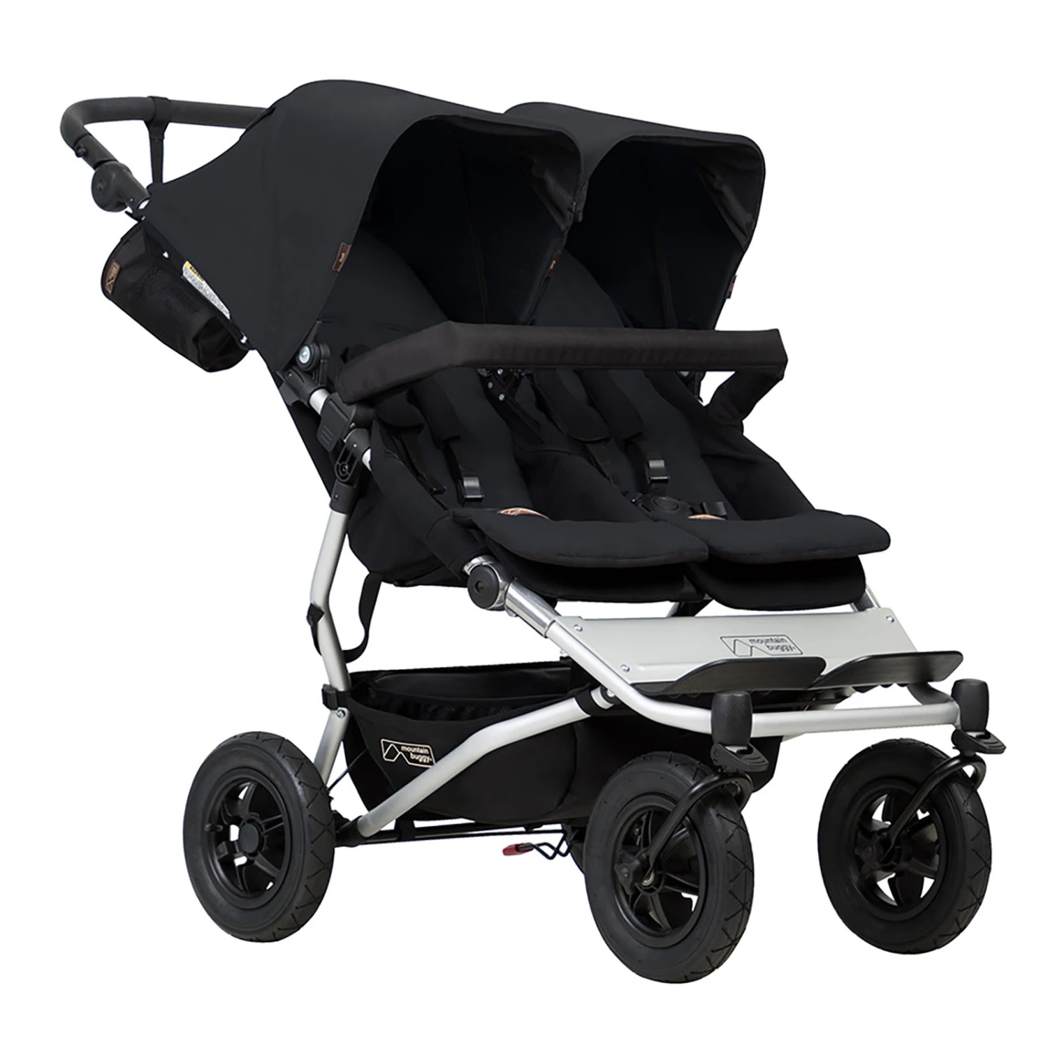 Mountain Buggy Duet V3 Twin Pushchair - Black 3 Mountain Buggy Duet V3 Twin Pushchair - Black