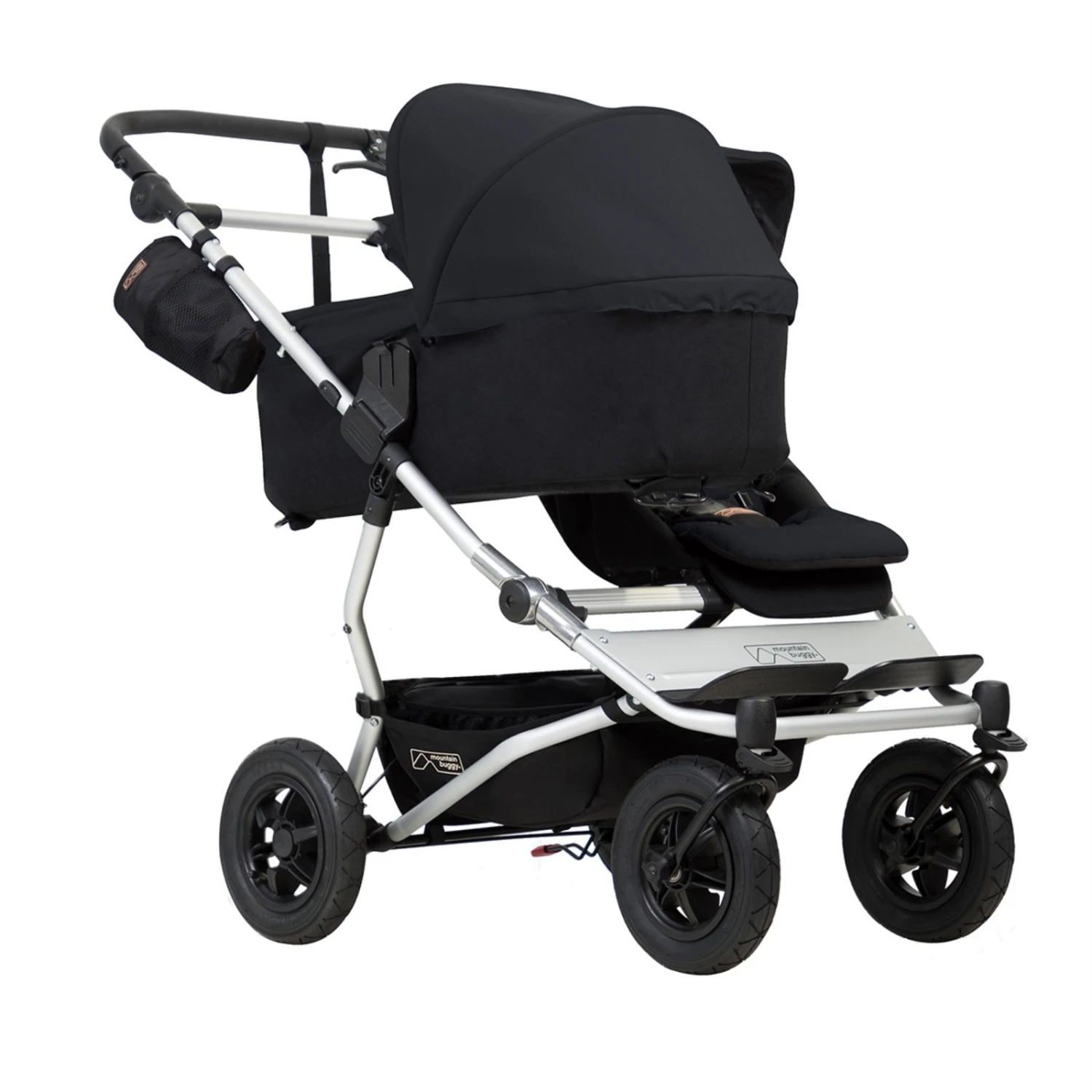 Mountain Buggy Duet V3 Travel System & Carrycot - Black 5 Mountain Buggy Duet V3 Travel System & Carrycot - Black - Image 3