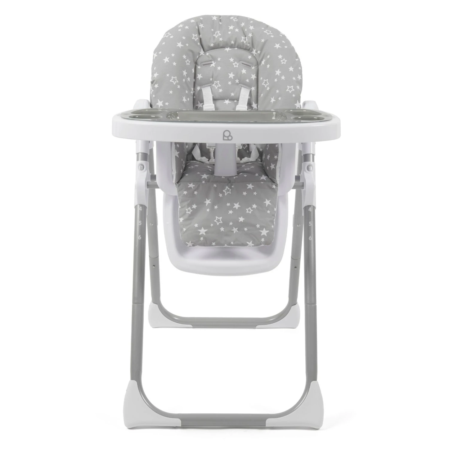 Puggle Yum Yum 6in1 Hi Lo Highchair & Splash Mat - Grey Scattered Stars 4 Puggle Yum Yum 6in1 Hi Lo Highchair & Splash Mat - Grey Scattered Stars - Image 2
