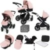 Ickle Bubba Stomp V3 Silver All In One Travel System & Isofix Base - Pink -Best Baby Sale Store main