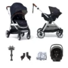 Mamas & Papas Flip XT2 (i-Snug 2 Car Seat) Travel System With ISOFIX Base - Navy -Best Baby Sale Store mp2navy