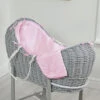 4baby Grey Wicker Sleep Pod - Pink Dimple -Best Baby Sale Store pinkdimpleongreypodgreystand